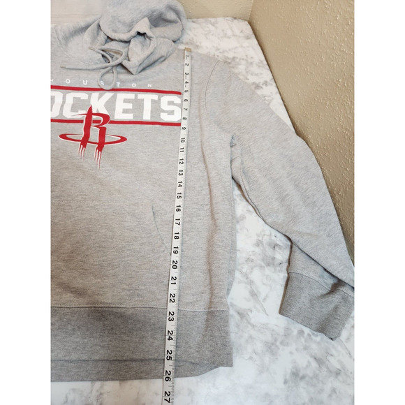 NBA‎ Houston Rockets Logo Gray Pullover Sweatshirt Hoodie Size XL - Picture 6 of 6